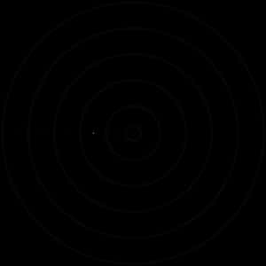 Dark Target Bullseye PNG image with transparent background