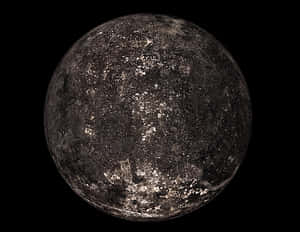 Dark Textured Celestial Body PNG with transparent background