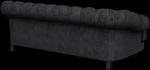 Dark Textured Couchon Black Background PNG image with transparent background