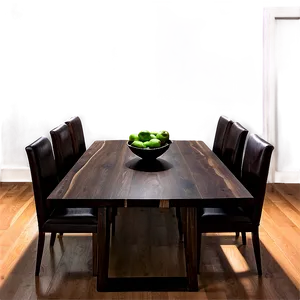 Dark Wood Dining Table Png Dbr61 PNG Image