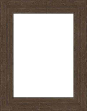 Dark Wooden Picture Frame PNG Image