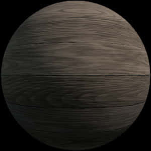 Dark Wooden Sphere Texture PNG image with transparent background