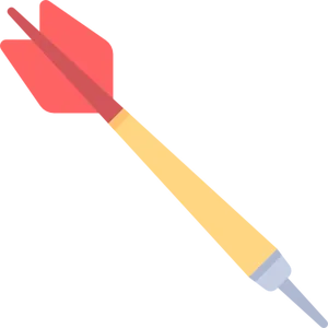 Dart Icon Flat Design PNG Image