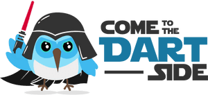Dart Side Pun Illustration PNG image with transparent background