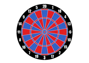 Dartboard Vector Illustration PNG Image