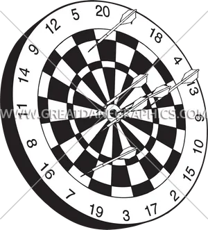 Dartboard With Arrows PNG Image