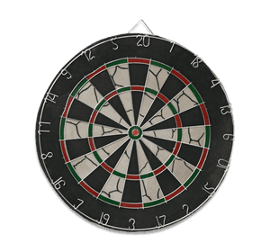 Dartboardon Blue Background PNG image with transparent background