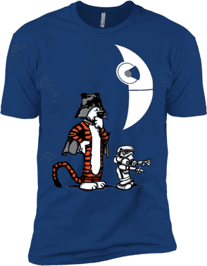 Darth Hobbes & Calvin Trooper Boys Premium T-shirt - Buenos Dias Calvin Y Hobbes, HD Png Download PNG image with transparent background