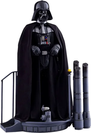 Darth Vader Figure Standing PNG Image