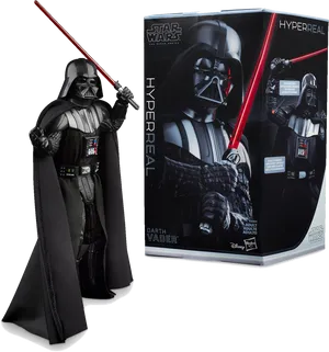 Darth Vader Hyperreal Figure Packaging PNG Image