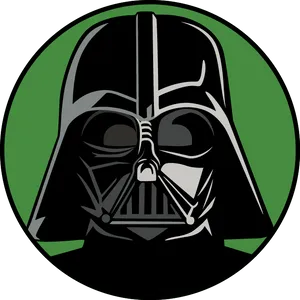 Darth Vader Iconic Helmet Graphic PNG Image