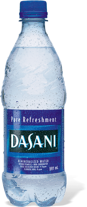 Dasani Water Bottle Condensation PNG image with transparent background