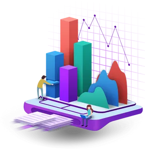 Data Analysis3 D Illustration PNG Image