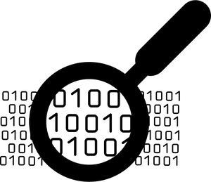 Search Symbol Svg Png - Data Magnifying Glass Icon, Transparent Png PNG image with transparent background