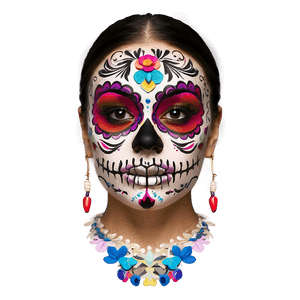 Day of the Dead Makeup Tutorial PNG lhv25 PNG with transparent background