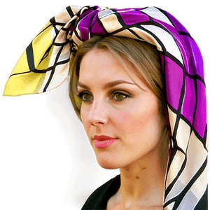 Dazzling Silk Headscarf PNG kly PNG with transparent background