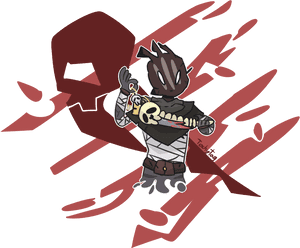 Dead By Daylight Cartoon Killer Art PNG image with transparent background