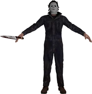 Dead By Daylight Michael Myers Character Model PNG Image