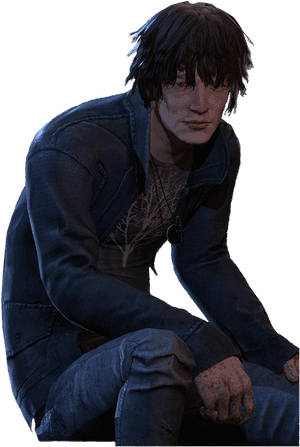 Dead By Daylight Survivor Crouching PNG image with transparent background