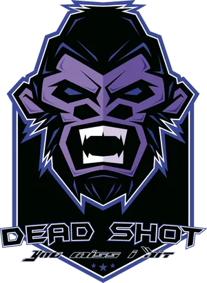 Dead_ Shot_ Gamer_ Logo PNG Image