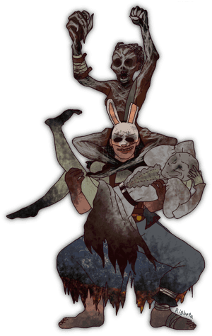 Dead_by_ Daylight_ Huntress_and_ Nurse_ Fan_ Art PNG image with transparent background