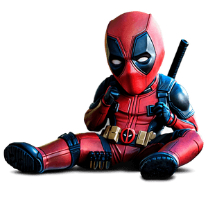 Deadpool Chibi Art PNG rol68 PNG image with transparent background