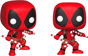 Deadpool Funko Pop Figures PNG Image