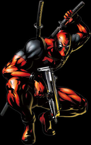 Deadpool Comic Transparent Background - Deadpool Marvel Vs Capcom 3, HD Png Download PNG image with transparent background
