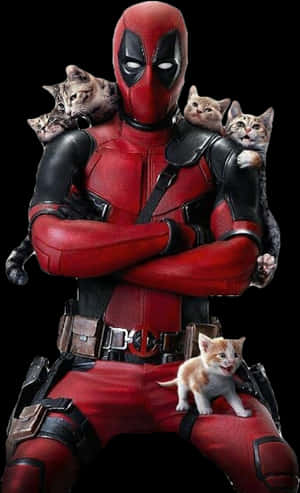 Spider-man Deadpool Figurine - Deadpool Cats, HD Png Download PNG image with transparent background