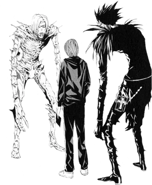 Death Note Ryukand Characters PNG Image