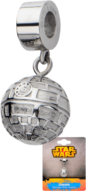 Star Wars Death Star Dangle Charm - Star Wars Dangle Charm, HD Png Download PNG image with transparent background