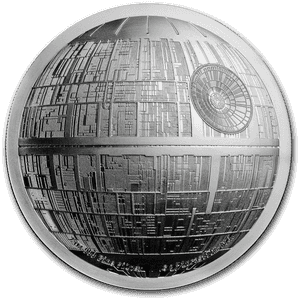 Niue Silver Star Wars - Death Star Silver Coin, HD Png Download PNG image with transparent background