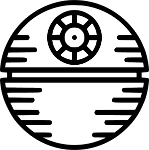 Death Star - Death Star Clipart Black And White, HD Png Download PNG image with transparent background