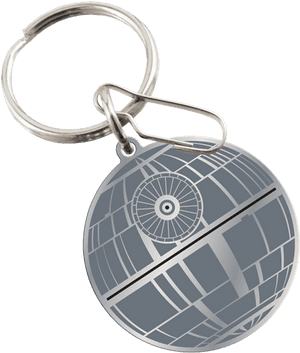 Picture Of Star Wars Death Star Enamel Key Chain - Cool Star Wars Key Chain, HD Png Download PNG image with transparent background