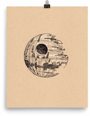 Death Star Art Print - Shutter, HD Png Download PNG image with transparent background