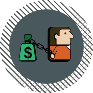 Debt Burden Concept PNG Image