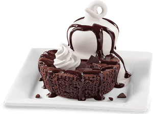 Triple Chocolate Brownie With Dq® Vanilla Soft Serve - Dairy Queen Menu Triple Chocolate Brownie, HD Png Download PNG image with transparent background