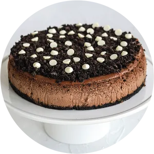 Decadent Chocolate Cakewith Cookie Crumble PNG Image