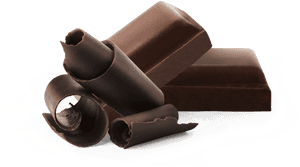 Decadent Chocolate Curlsand Bars PNG image with transparent background