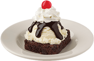 Walnut Brownie Fudge Sundae - Brownie Sundae Clipart, HD Png Download PNG image with transparent background