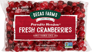 12 Oz Cranberry Bag Nutrition Information - Paradise Meadow Fresh Cranberries, HD Png Download PNG with transparent background