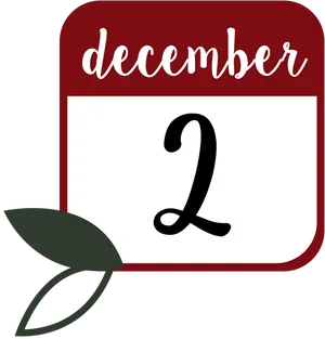 December2 Calendar Icon PNG Image