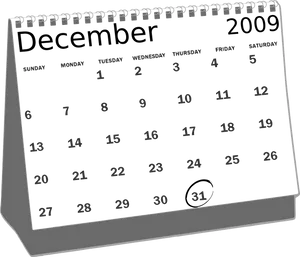 December2009 Calendar Clipart PNG Image