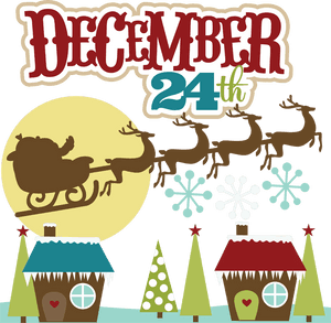 December24th Christmas Eve Celebration PNG image with transparent background