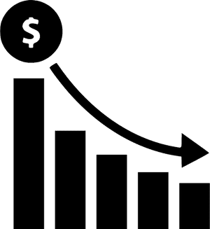 Graph Png Pic - Downward Graph Png PNG with transparent background