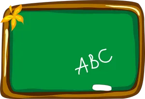 Decorated Classroom Blackboard PNG Image