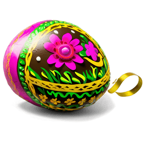 Decorated Easter Egg PNG wit PNG image with transparent background