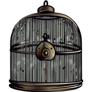 Decorative Bird Cage Clipart Png Kvs36 PNG Image