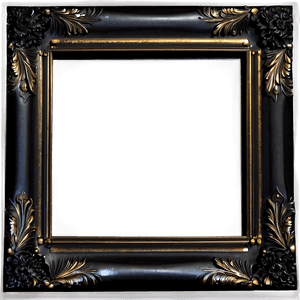 Decorative Black Frame PNG jbd8 PNG