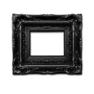 Decorative Black Frame PNG vio PNG